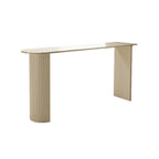 Modern White Free Form Bar Table Set with Cushioned Chair