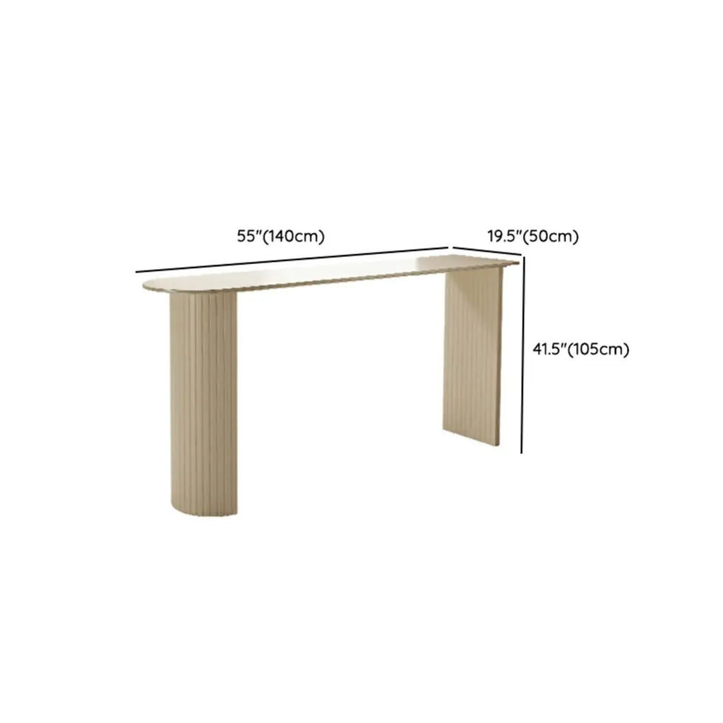 Modern White Free Form Bar Table Set with Cushioned Chair