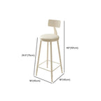 Modern White Free Form Bar Table Set with Cushioned Chair