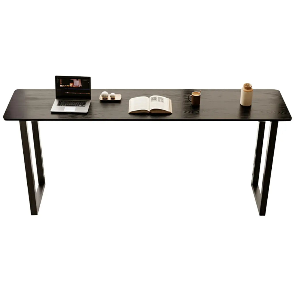 Elegant Black Long Bar Table for Home & Cafe Use