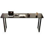 Elegant Black Long Bar Table for Home & Cafe Use