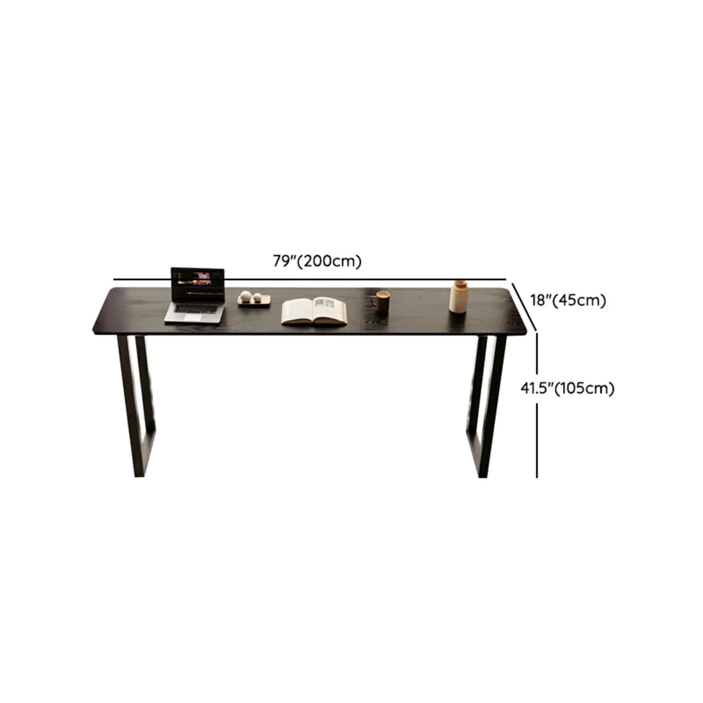 Elegant Black Long Bar Table for Home & Cafe Use