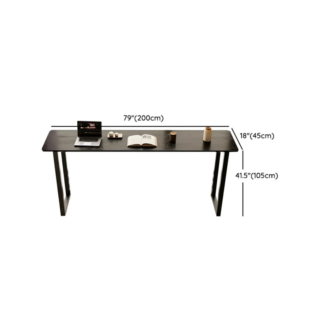 Elegant Black Long Bar Table for Home & Cafe Use