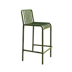 Matel Square Indoor-Outdoor Bar Counter Stools with Backs