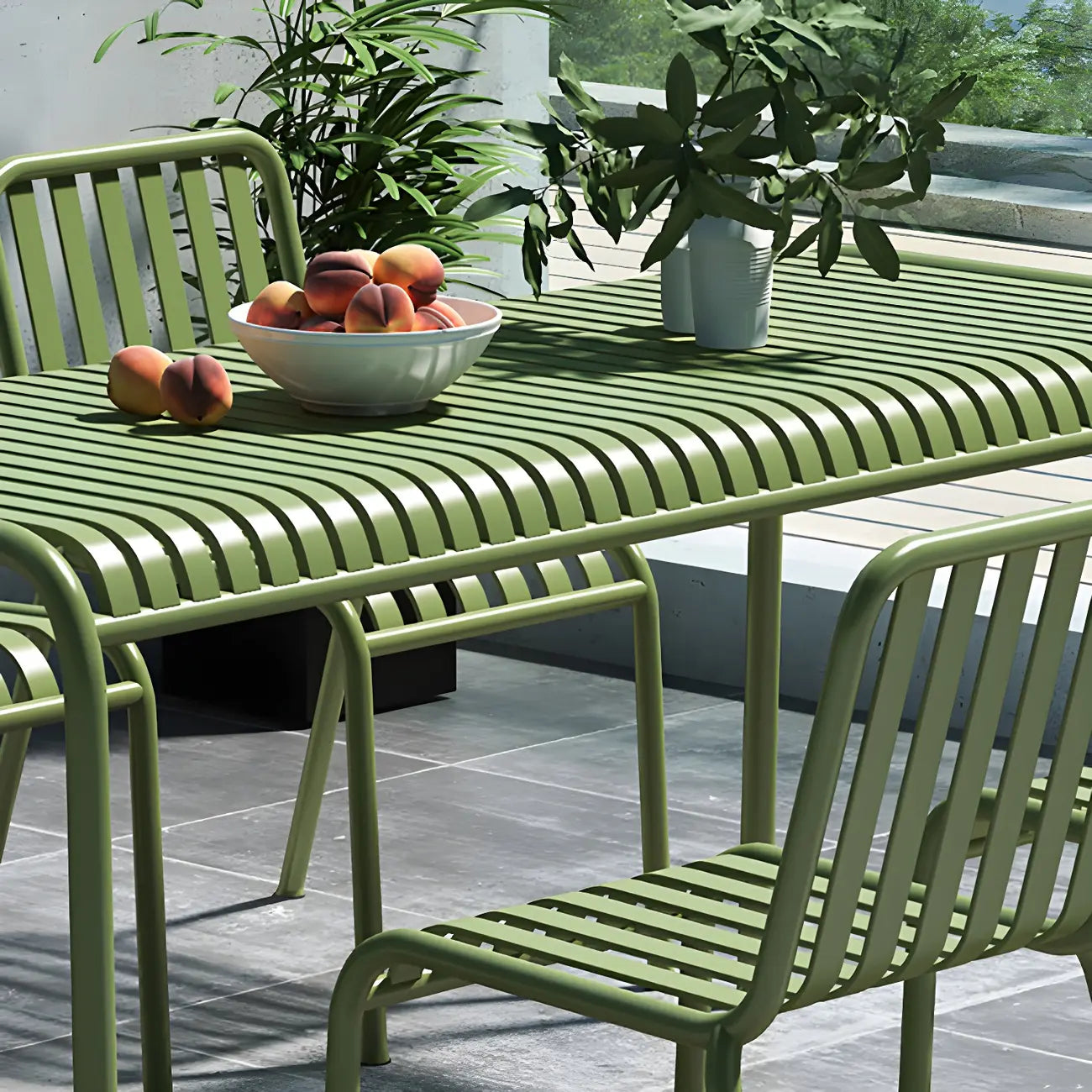 Matel Square Indoor-Outdoor Bar Counter Stools with Backs