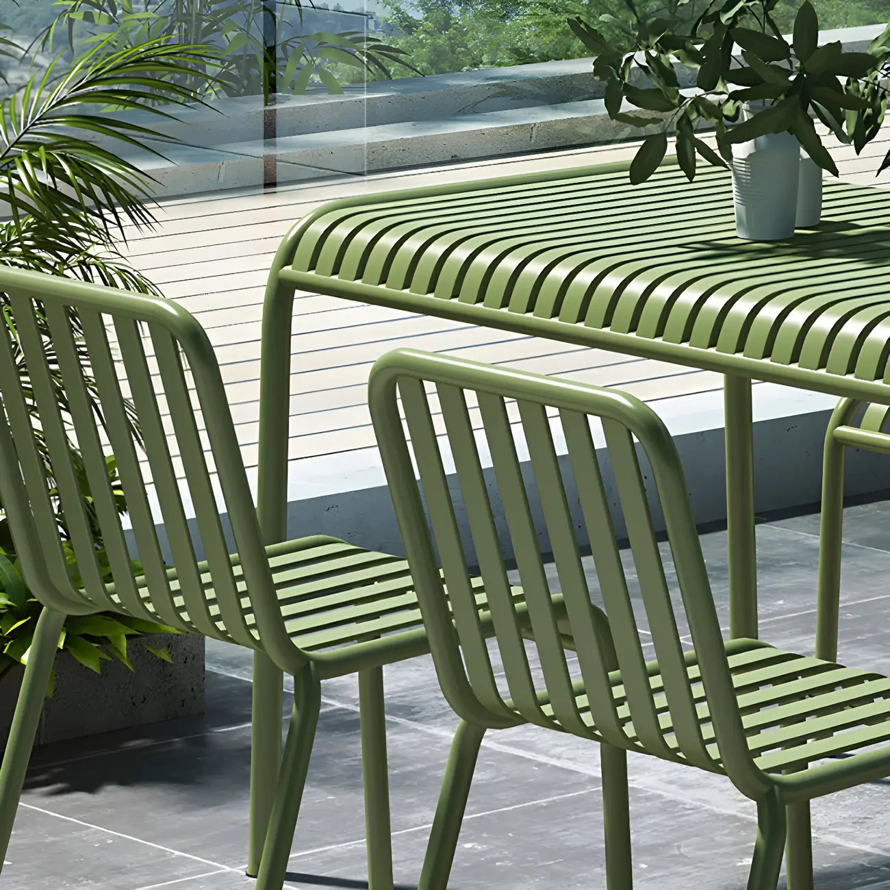Matel Square Indoor-Outdoor Bar Counter Stools with Backs