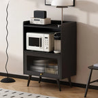 Elegant Black Buffet Cabinet for Modern Living Room Decor