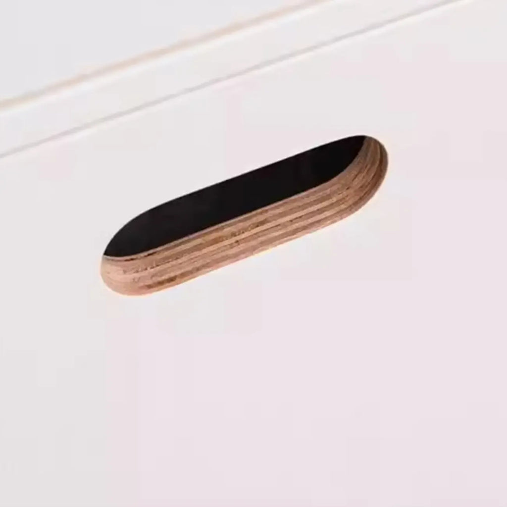 Durable Solid Wood Compartment Storage Cabinet with Notches