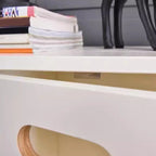 Durable Solid Wood Compartment Storage Cabinet with Notches