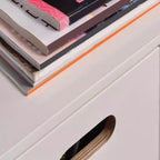 Durable Solid Wood Compartment Storage Cabinet with Notches