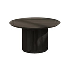 Minimalist Round Natural Wooden Side Table for Living Room