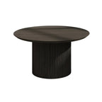 Minimalist Round Natural Wooden Side Table for Living Room