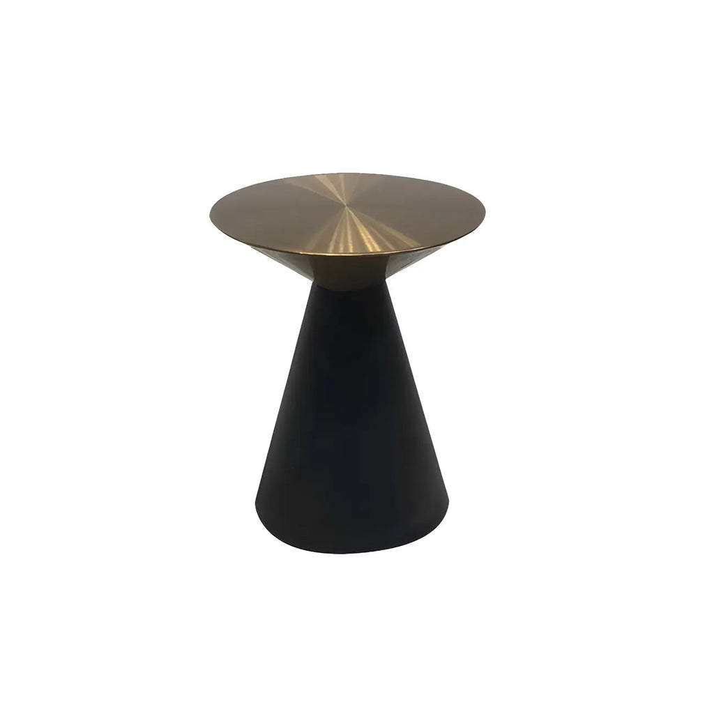 Minimalist Modern Silver Metal Side Table for Living Room