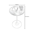 Minimalist Round Brown Wood End Table with Metal Base