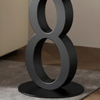 Stylish Round Marble Top End Table for Living Room