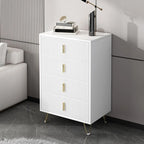 4 Legs Wood Storage Chest with Doors & Drawers for Home