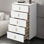 4 Legs Wood Storage Chest with Doors & Drawers for Home