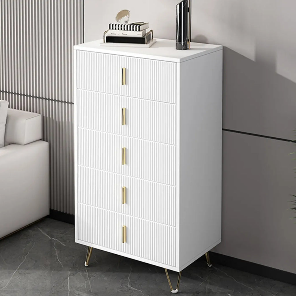 4 Legs Wood Storage Chest with Doors & Drawers for Home