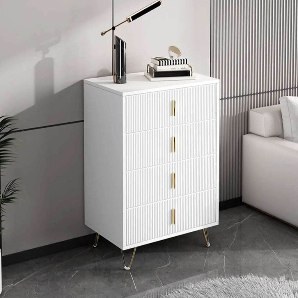 4 Legs Wood Storage Chest with Doors & Drawers for Home