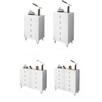 4 Legs Wood Storage Chest with Doors & Drawers for Home