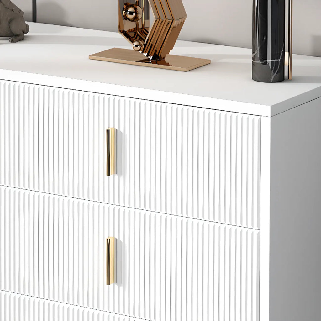 4 Legs Wood Storage Chest with Doors & Drawers for Home