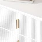 4 Legs Wood Storage Chest with Doors & Drawers for Home