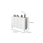 4 Legs Wood Storage Chest with Doors & Drawers for Home