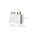 4 Legs Wood Storage Chest with Doors & Drawers for Home
