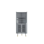 3 Legs Retro Wooden Kitchen Cabinet for Living Room Decor