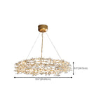Modern Crystal Branch Chandelier with Adjustable Length
