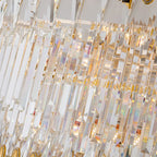 5-Tier Luxurious Crystal Chandelier for High Ceilings