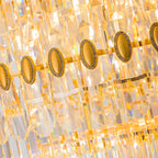 5-Tier Luxurious Crystal Chandelier for High Ceilings