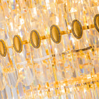 5-Tier Luxurious Crystal Chandelier for High Ceilings