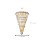 5-Tier Luxurious Crystal Chandelier for High Ceilings