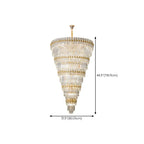 5-Tier Luxurious Crystal Chandelier for High Ceilings