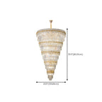 5-Tier Luxurious Crystal Chandelier for High Ceilings