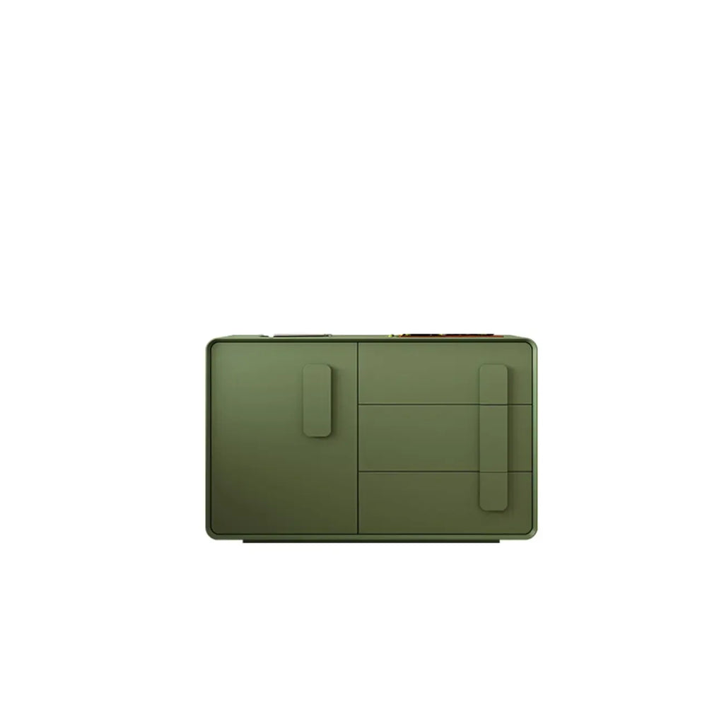 Composite Wood Green Storage Cabinet with Minimalist Style