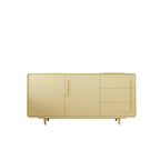 Composite Wood Green Storage Cabinet with Minimalist Style