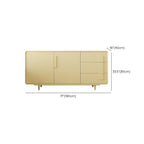Composite Wood Green Storage Cabinet with Minimalist Style