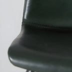 Brown Saddle Metal Frame Leather Counter Stools with Backs