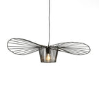 Contemporary Linear Wavey Lotus Leaf Hat Design Pendant Lamp