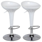 Plastic Chrome Swivel Bar Stool Height Adjustable