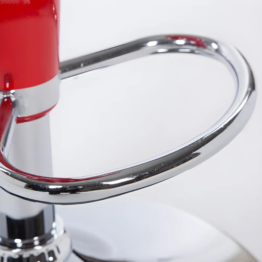 Plastic Chrome Swivel Bar Stool Height Adjustable