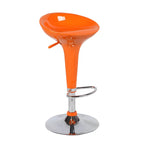 Plastic Chrome Swivel Bar Stool Height Adjustable