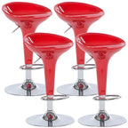 Plastic Chrome Swivel Bar Stool Height Adjustable