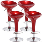 Plastic Chrome Swivel Bar Stool Height Adjustable