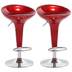 Plastic Chrome Swivel Bar Stool Height Adjustable