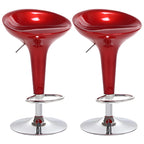 Plastic Chrome Swivel Bar Stool Height Adjustable