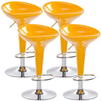 Plastic Chrome Swivel Bar Stool Height Adjustable