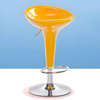 Plastic Chrome Swivel Bar Stool Height Adjustable